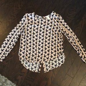 Pink and black bird shirt!